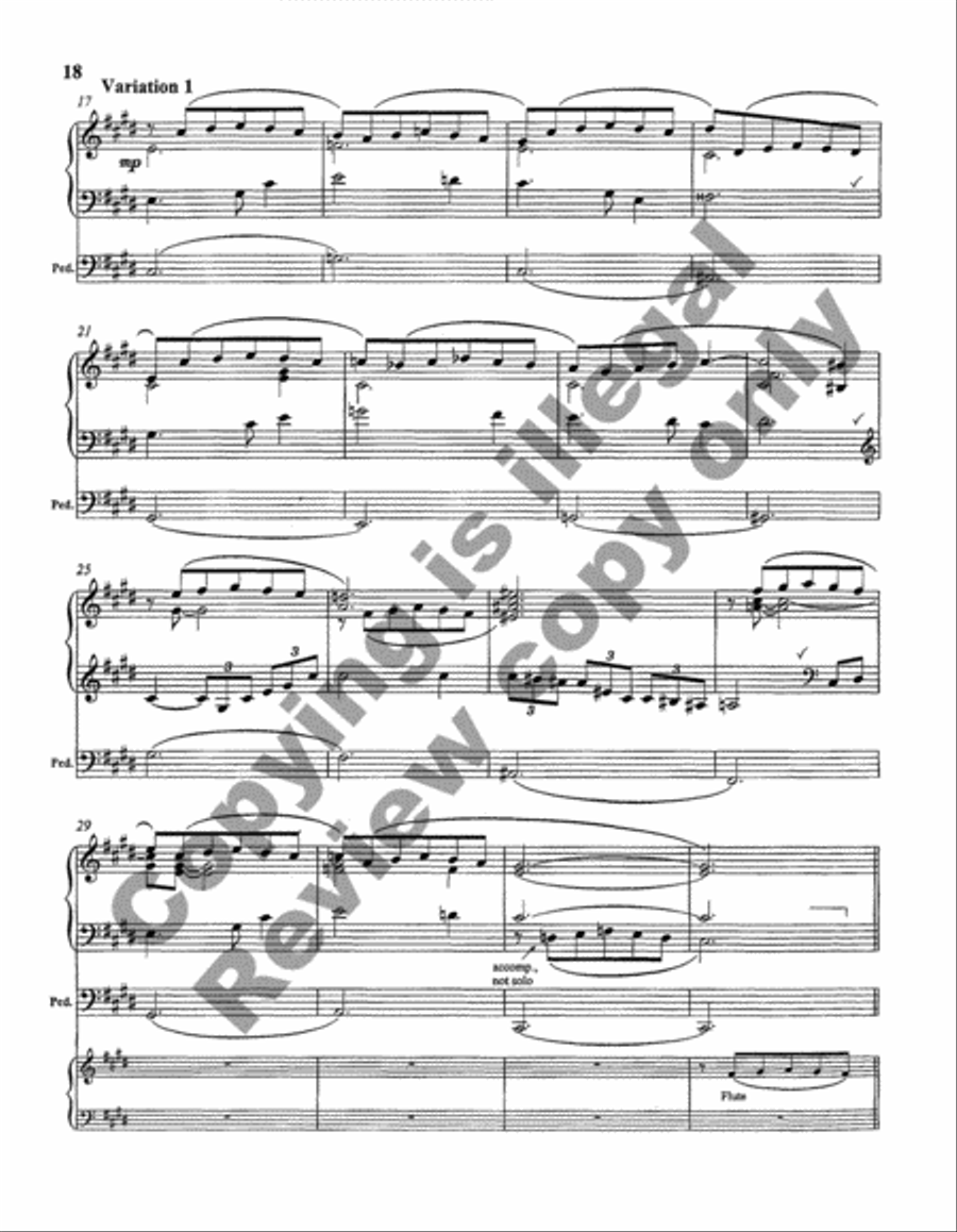 Concerto in C Major Organ Solo scores gallery preview page 6