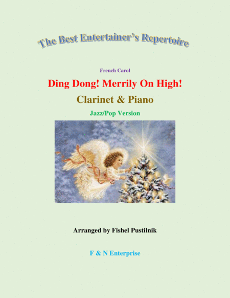 "Ding Dong! Merrily On High!" for Clarinet and Piano image number null