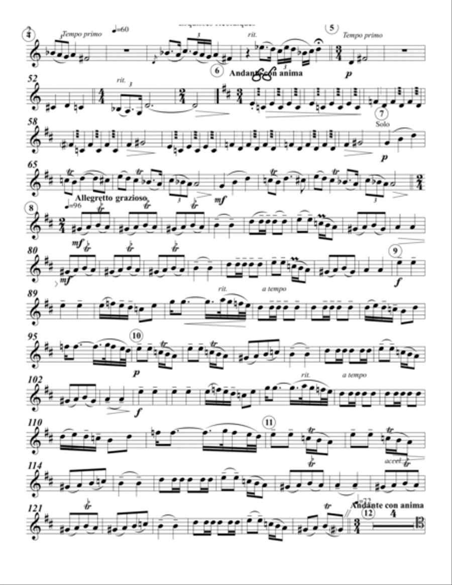Hebrew Sketches Woodwind Quintet scores gallery preview page 6