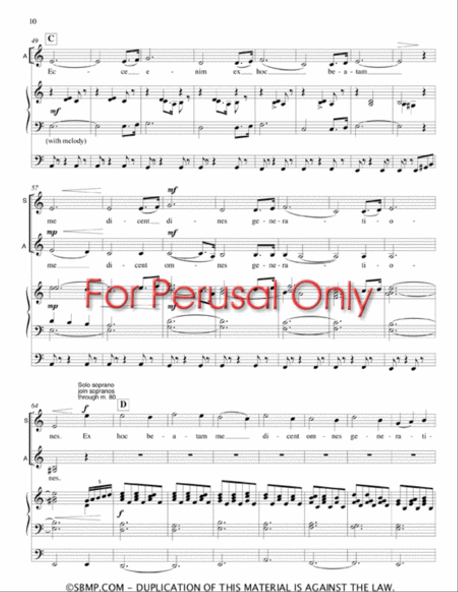 Magnificat - SSAA Choral Book SSAA scores gallery preview page 9