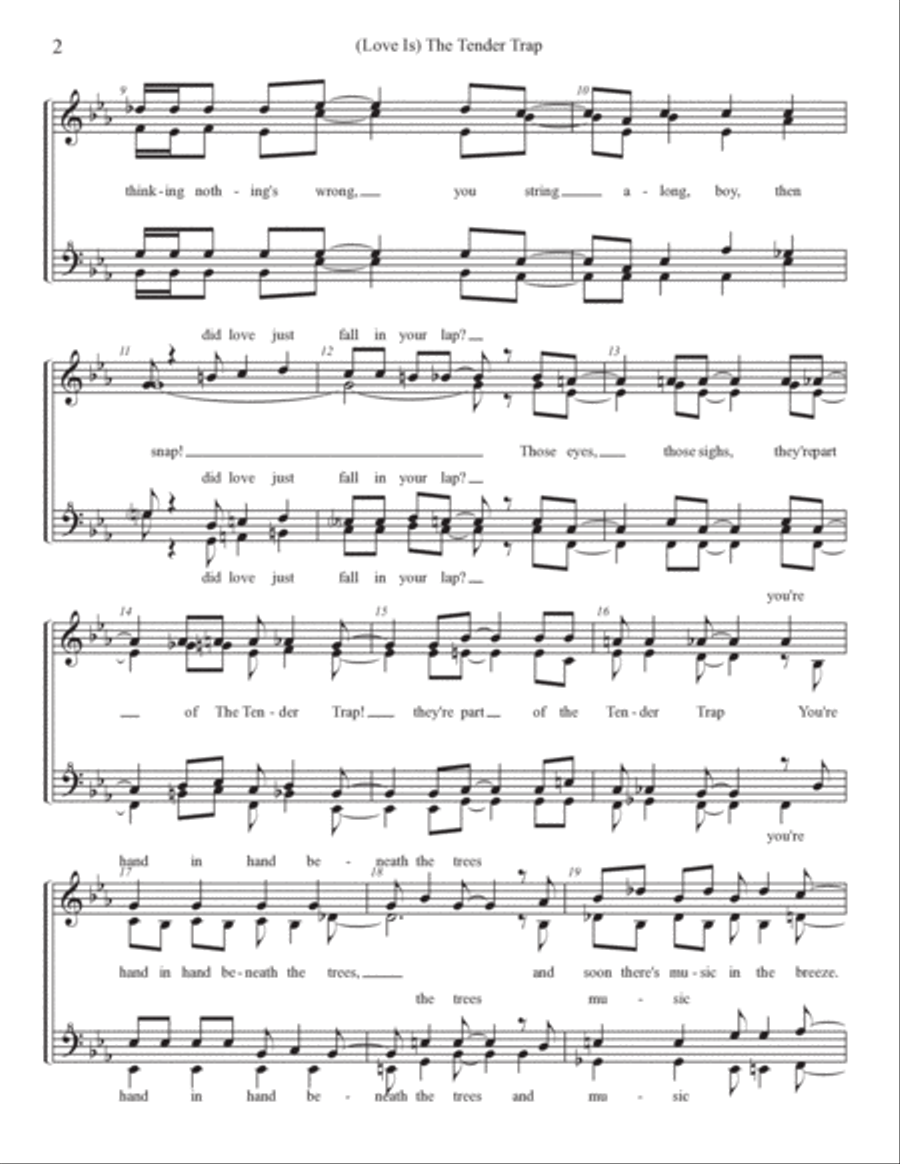 (love Is) The Tender Trap SSAA scores gallery preview page 2