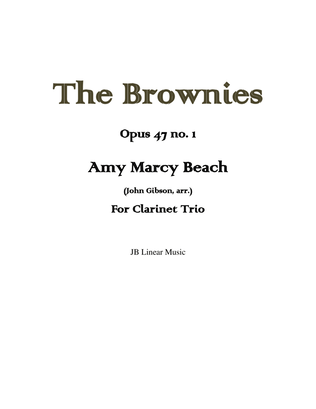 Book cover for Amy Beach - The Brownies set for clarinet trio