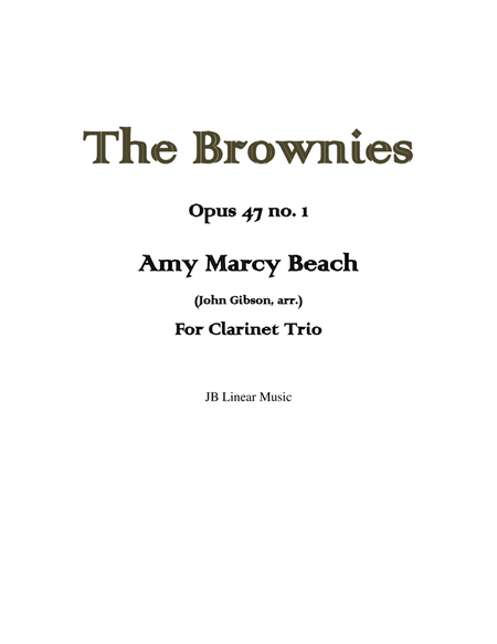 Amy Beach - The Brownies set for clarinet trio image number null