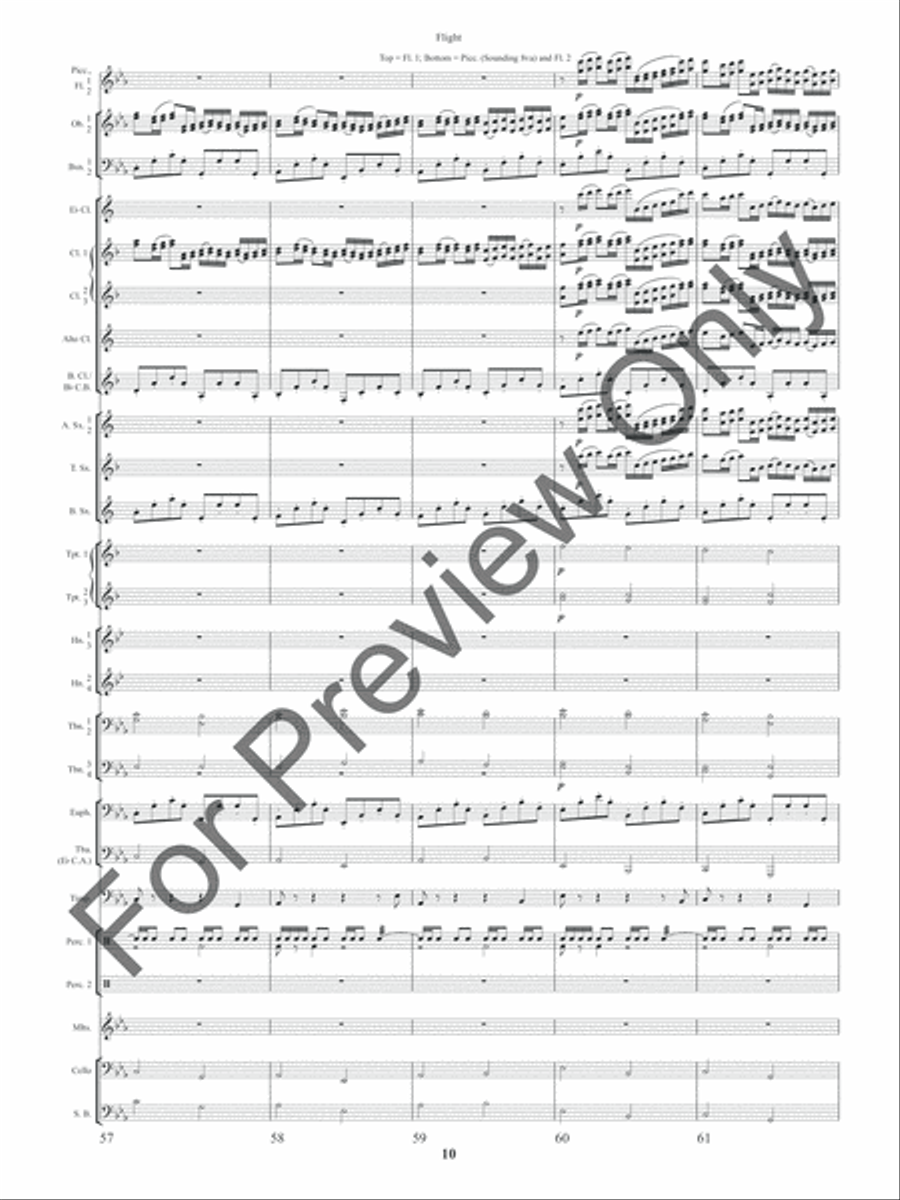 Flight (Score) Concert Band scores gallery preview page 13