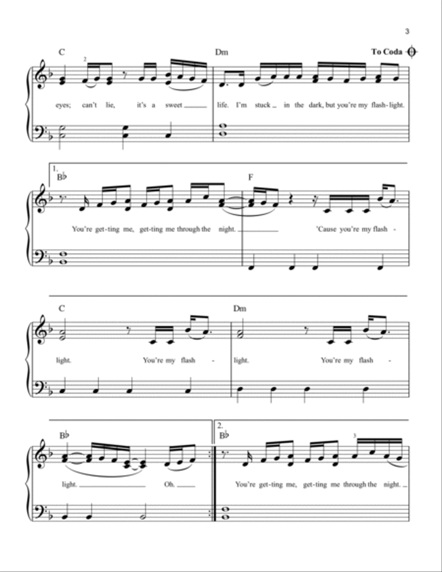Flashlight A Cappella scores gallery preview page 3
