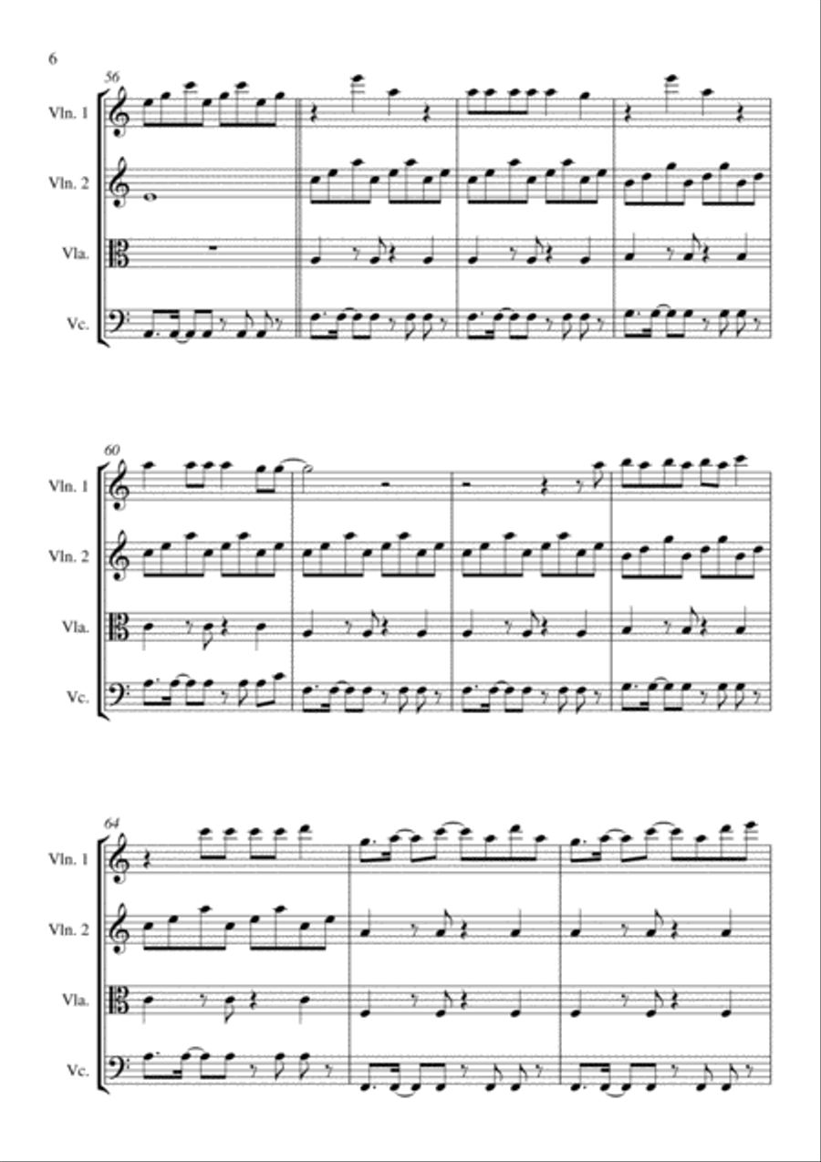 This Is What You Came For String Quartet scores gallery preview page 6