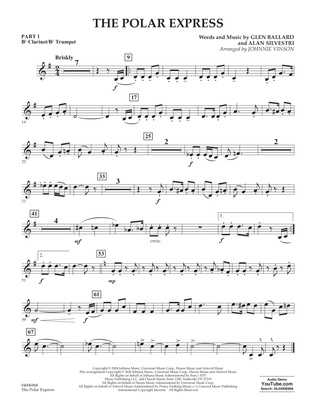 The Polar Express (arr. Johnnie Vinson) - Pt.1 - Bb Clarinet/Bb Trumpet