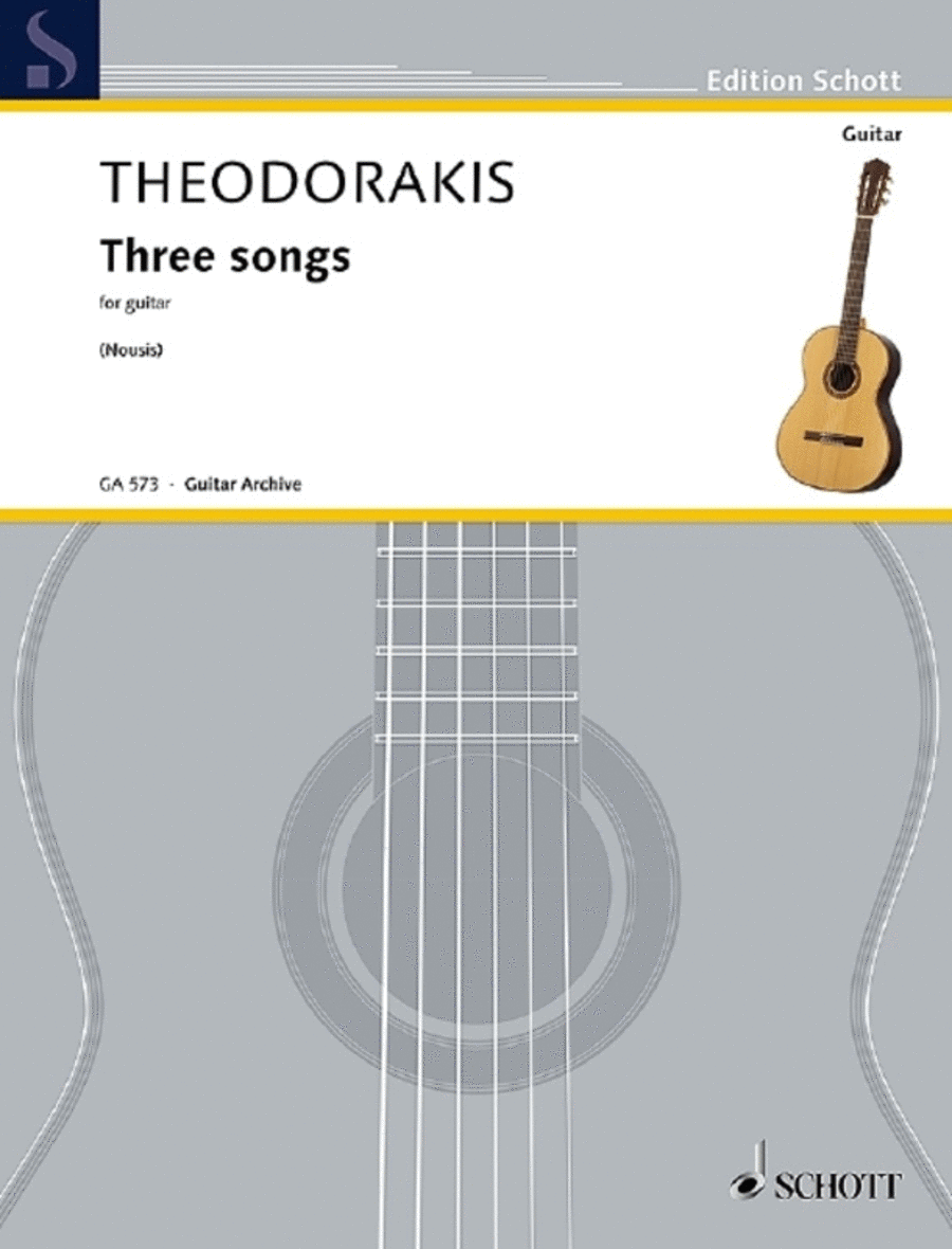 Theodorakis - 3 Songs For Guitar