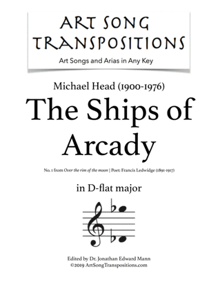 HEAD: The Ships of Arcady (transposed to D-flat major)