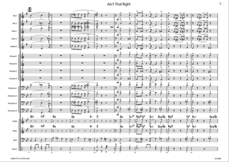 Ain't That Right Big Band scores gallery preview page 4