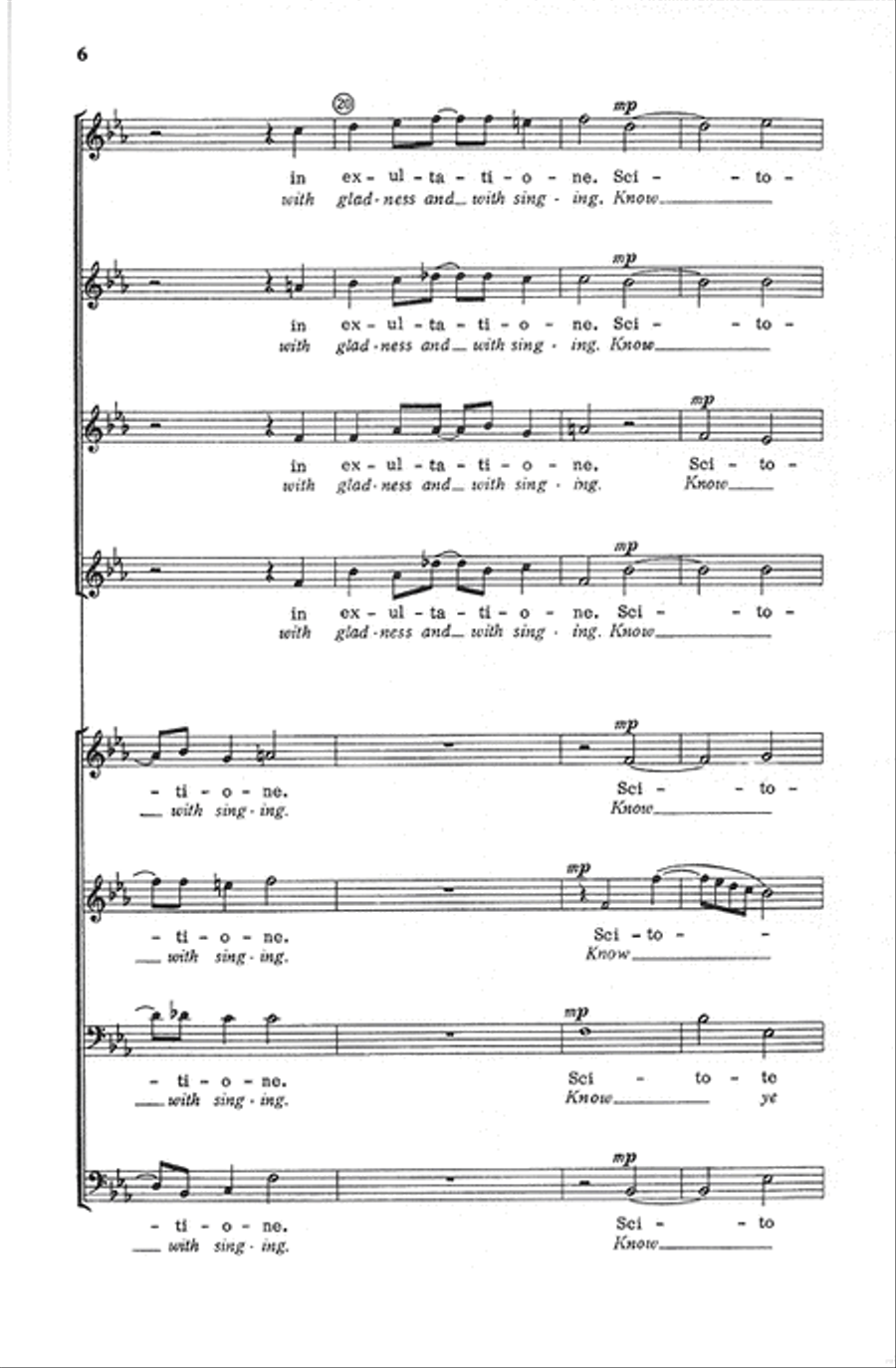 Jubilate Deo (Make a Joyful Noise Unto the Lord) Choir scores gallery preview page 6