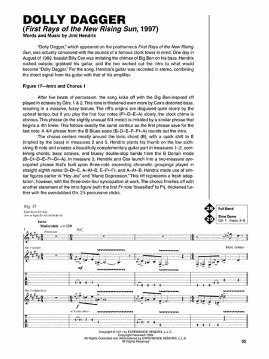 Jimi Hendrix – Volume 2 Electric Guitar scores gallery preview page 6