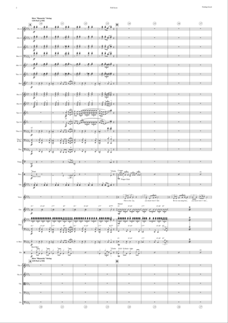 Feeling Good Full Orchestra scores gallery preview page 2