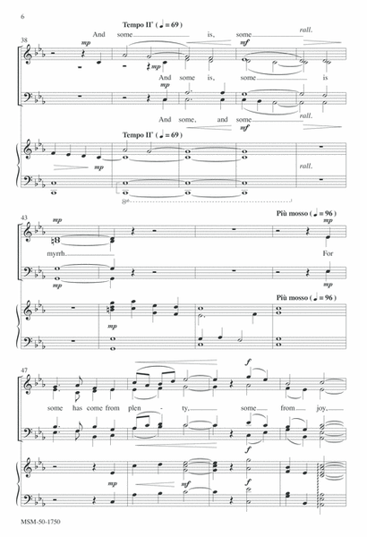 Treasures and Gifts (Downloadable Choral Score)