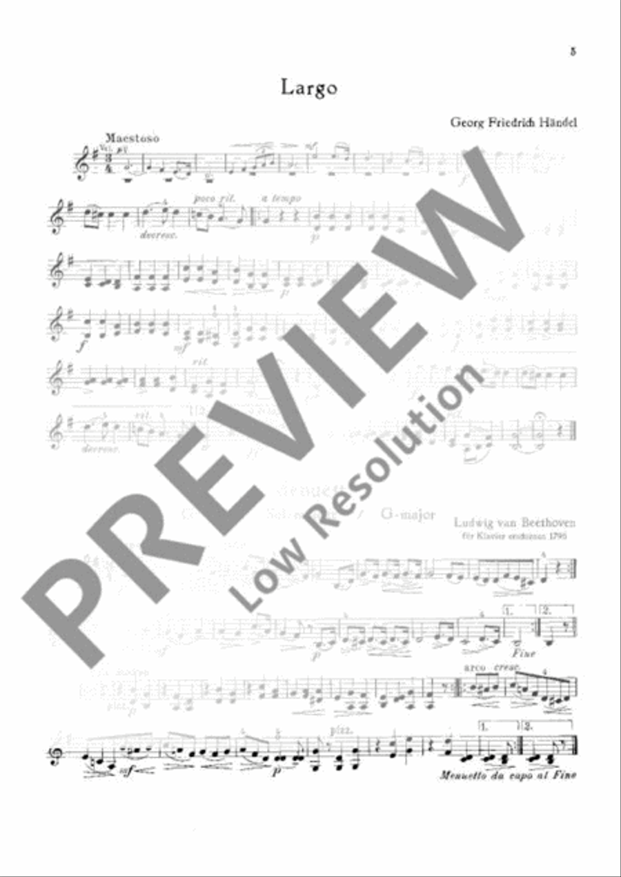 The classical Violin Violin scores gallery preview page 6