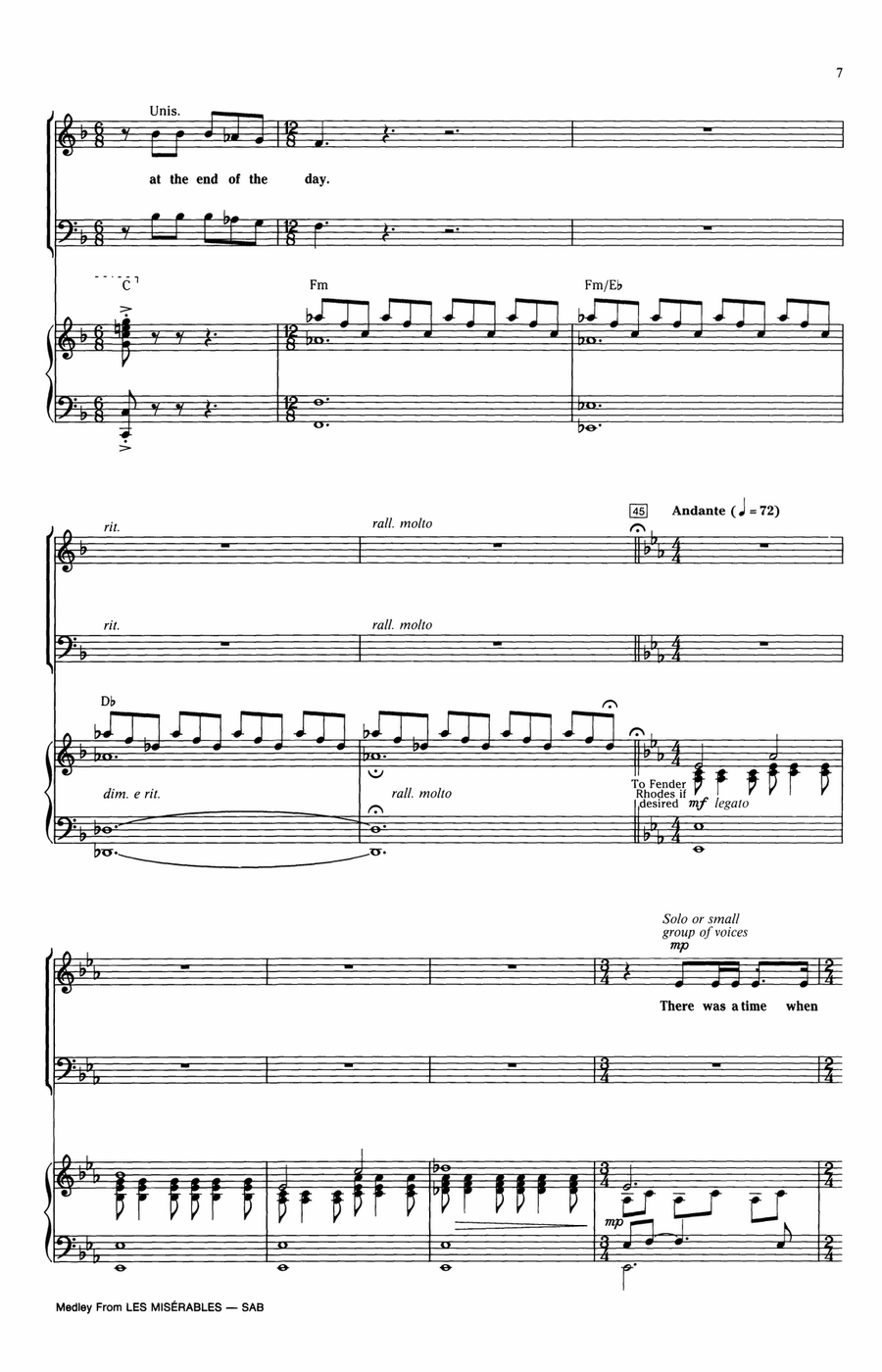 Les Miserables (Choral Medley) (arr. Ed Lojeski) 3-Part scores gallery preview page 6