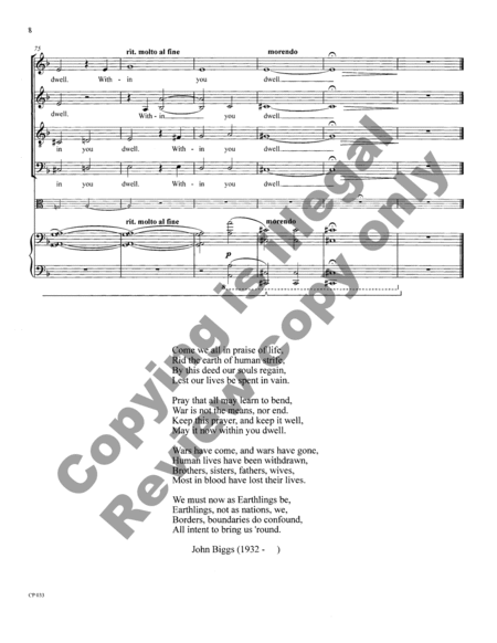 A Prayer (Full/Choral Score) image number null