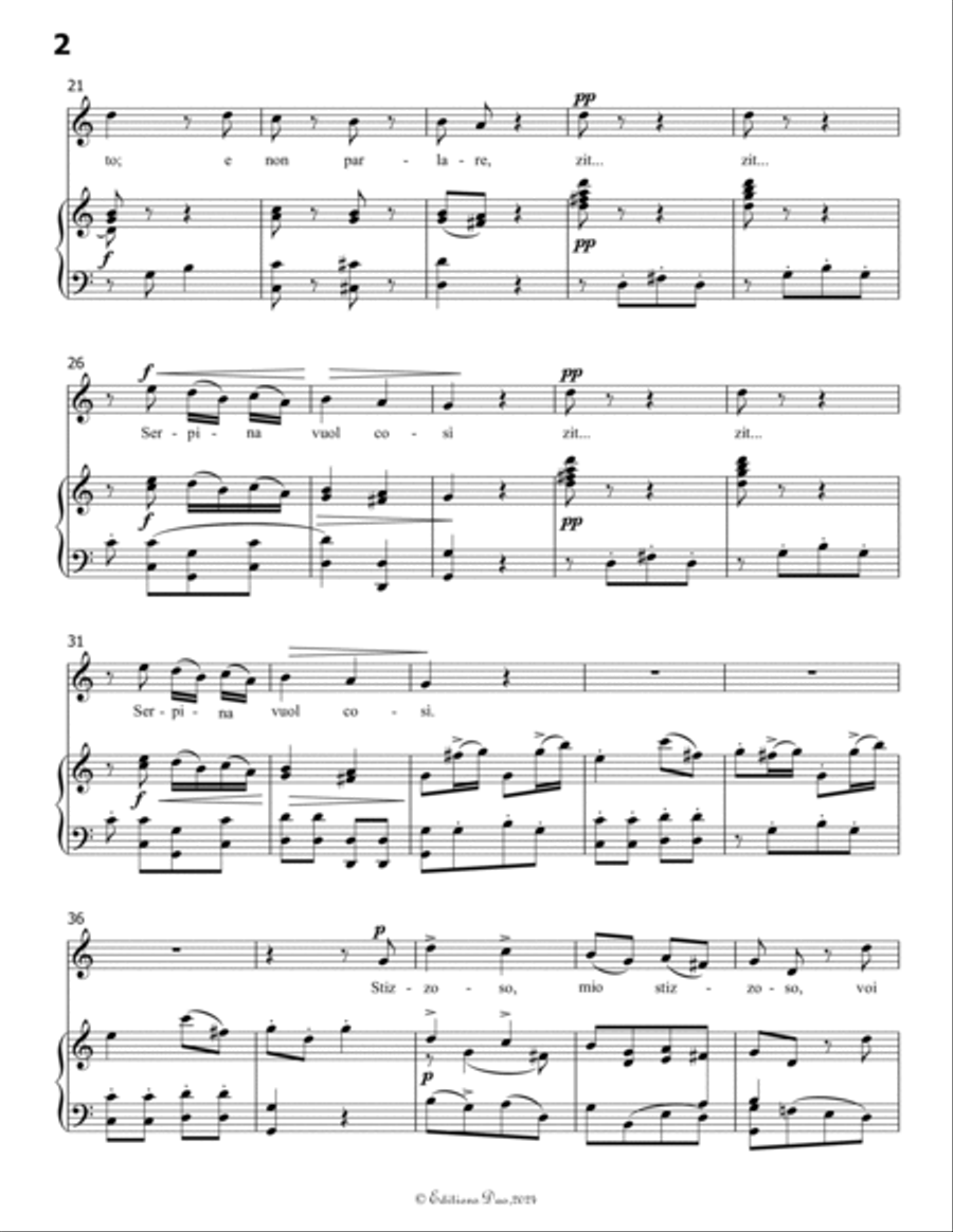 Stizzoso,mio stizzoso,by Pergolesi,in C Major Voice scores gallery preview page 4