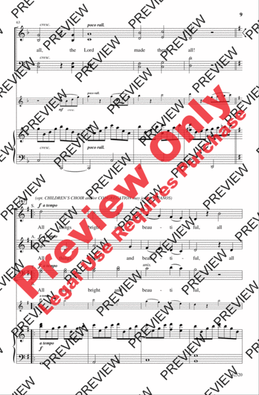 The Lord Made Them All The Lord Made Them All 4-Part scores gallery preview page 9