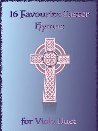Book cover for 16 Favourite Easter Hymns for Viola Duet