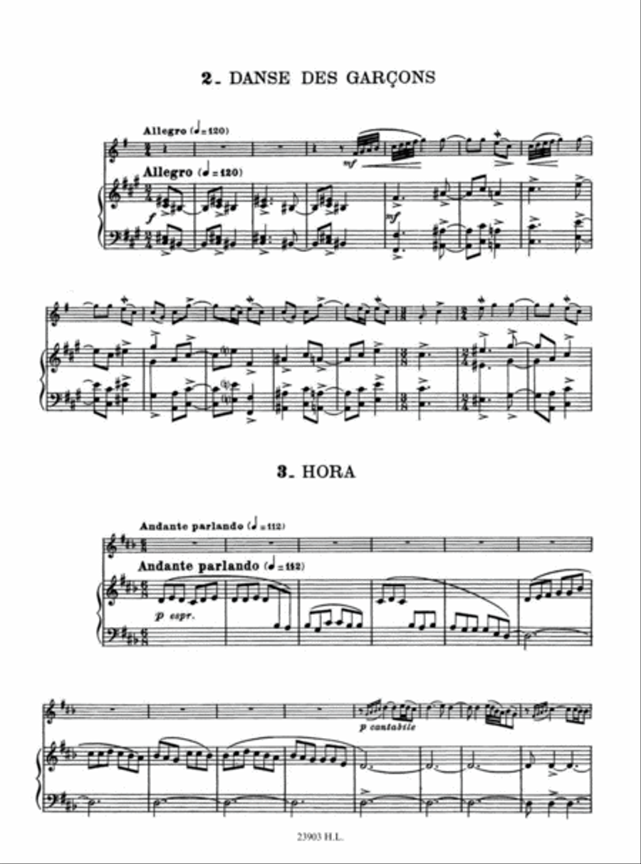 Danses Roumaines De Transylvanie (12) Flute Solo scores gallery preview page 3