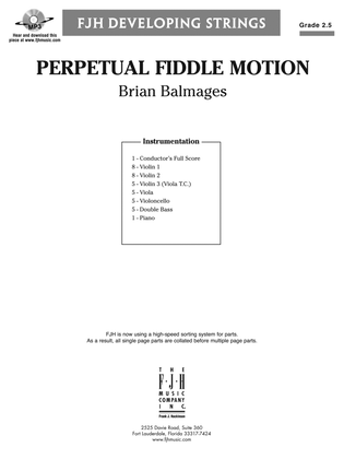 Perpetual Fiddle Motion: Score