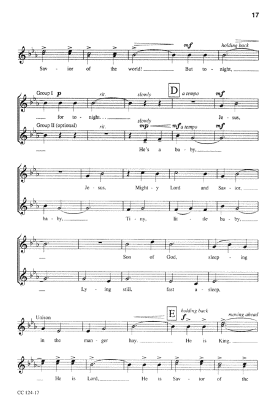 Christmas Time Singers Edition Unison Choir scores gallery preview page 19