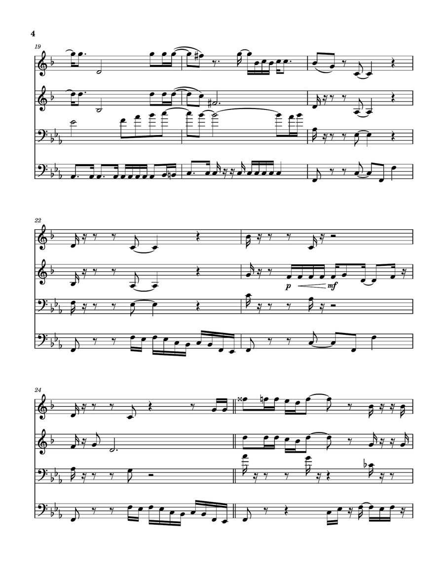 Do Your Thing Brass Quartet scores gallery preview page 5