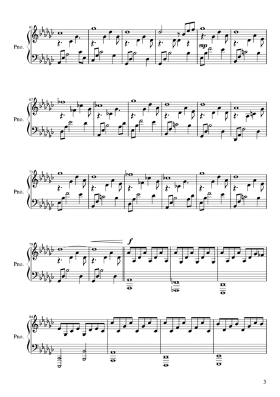 May - Speed (from Seasons in Flight) Piano Solo scores gallery preview page 3