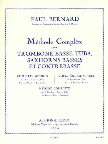 Methode Complete (trombone-bass Solo)