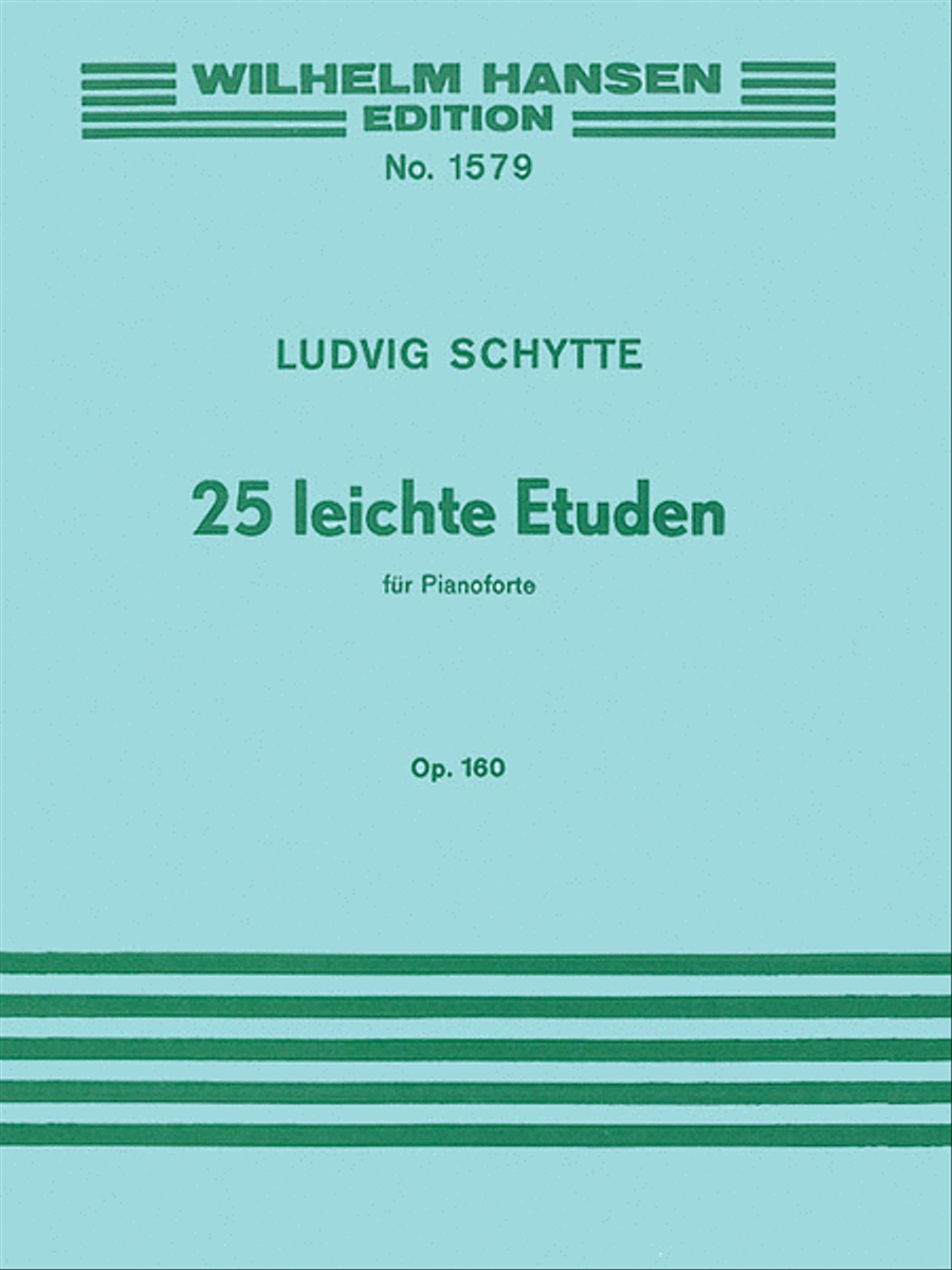 Ludvig Schytte: 25 Easy Studies For Piano Op.160 Piano Method scores gallery preview page 1