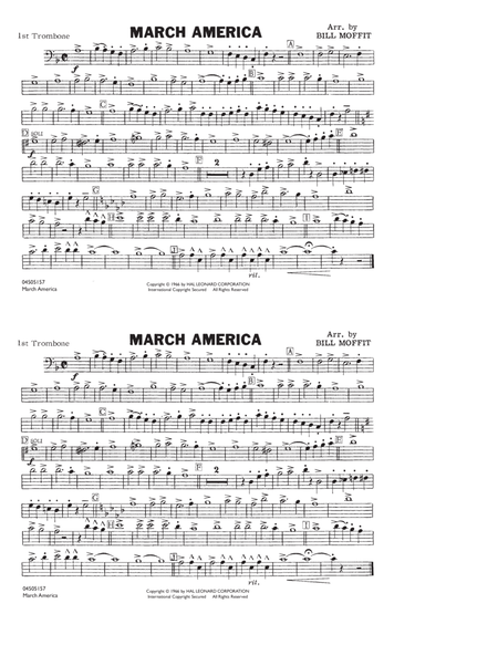 March America - 1st Trombone