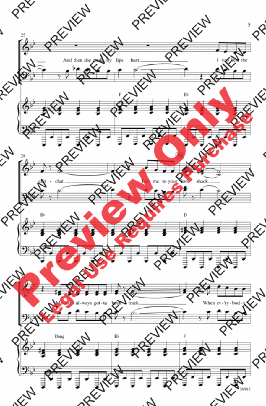 Everybody Talks 4-Part scores gallery preview page 5