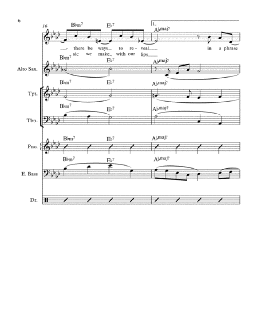 Lullaby Of Birdland Large Ensemble scores gallery preview page 6