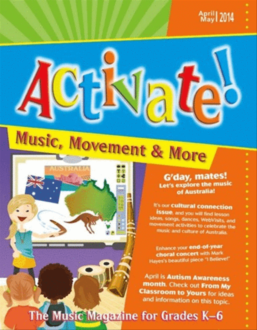 Activate! Apr/May 14 Unison Choir scores gallery preview page 1