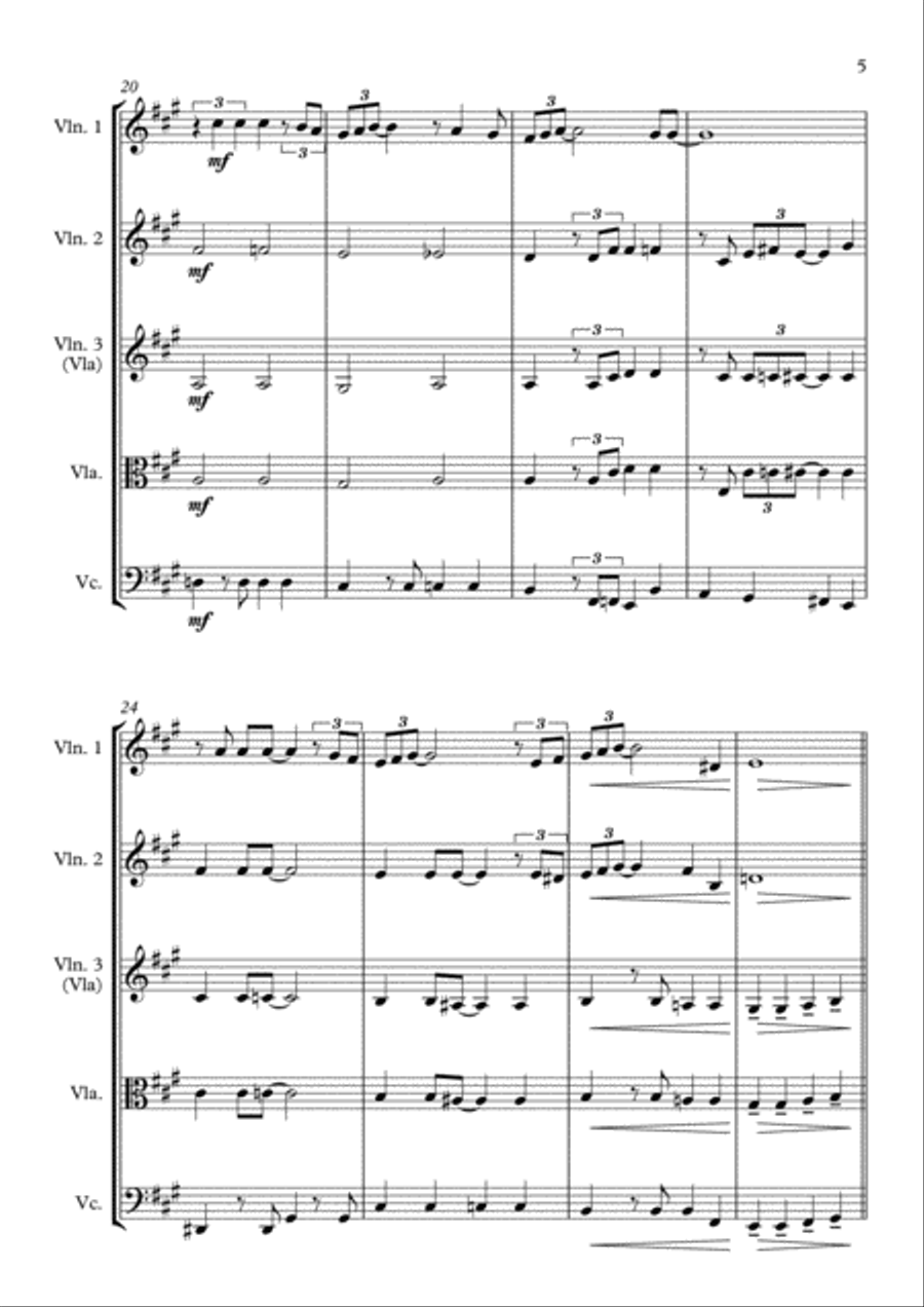 Have Yourself A Merry Little Christmas from MEET ME IN ST. LOUIS String Quartet scores gallery preview page 5