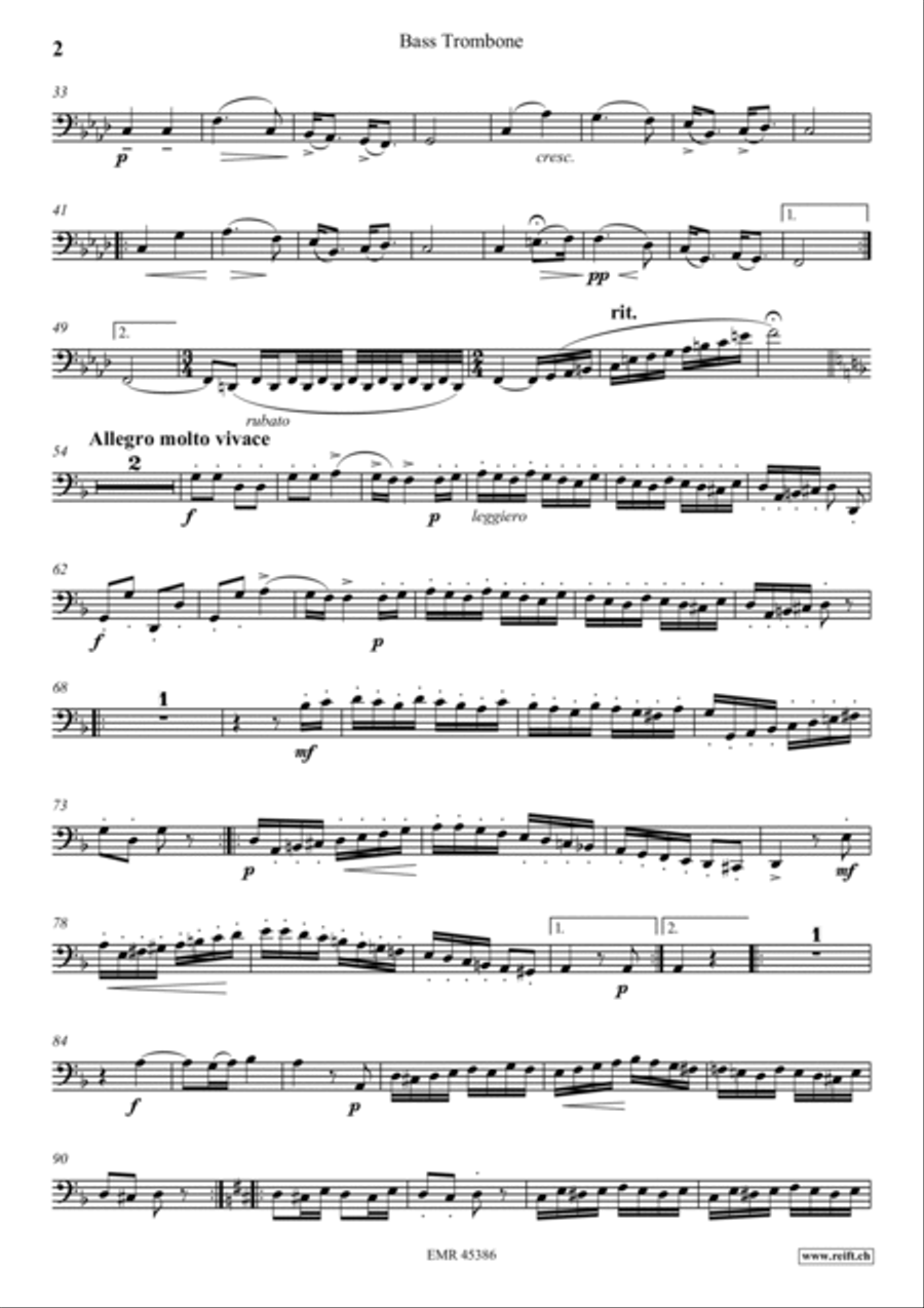 Zigeunerweisen Trombone scores gallery preview page 3