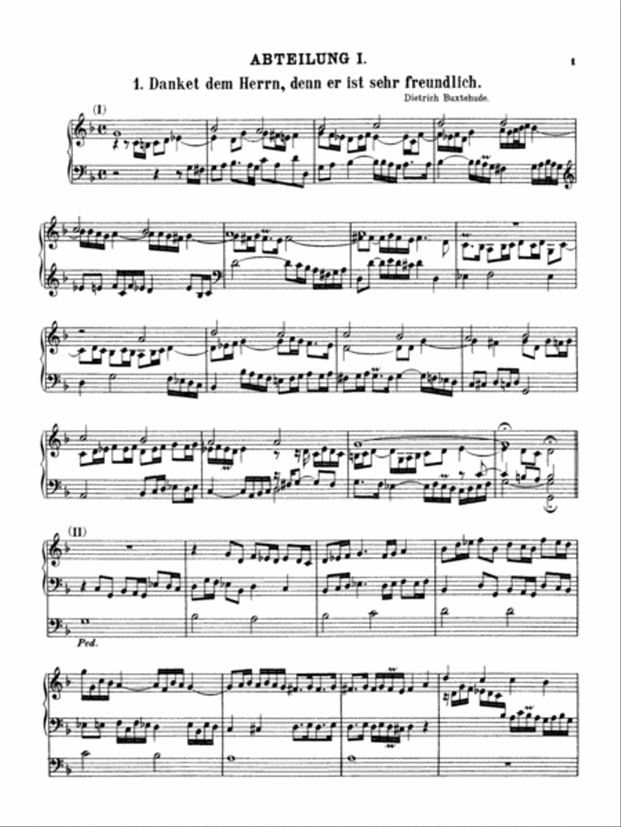 Buxtehude: Organ Works, Volume III Organ scores gallery preview page 1
