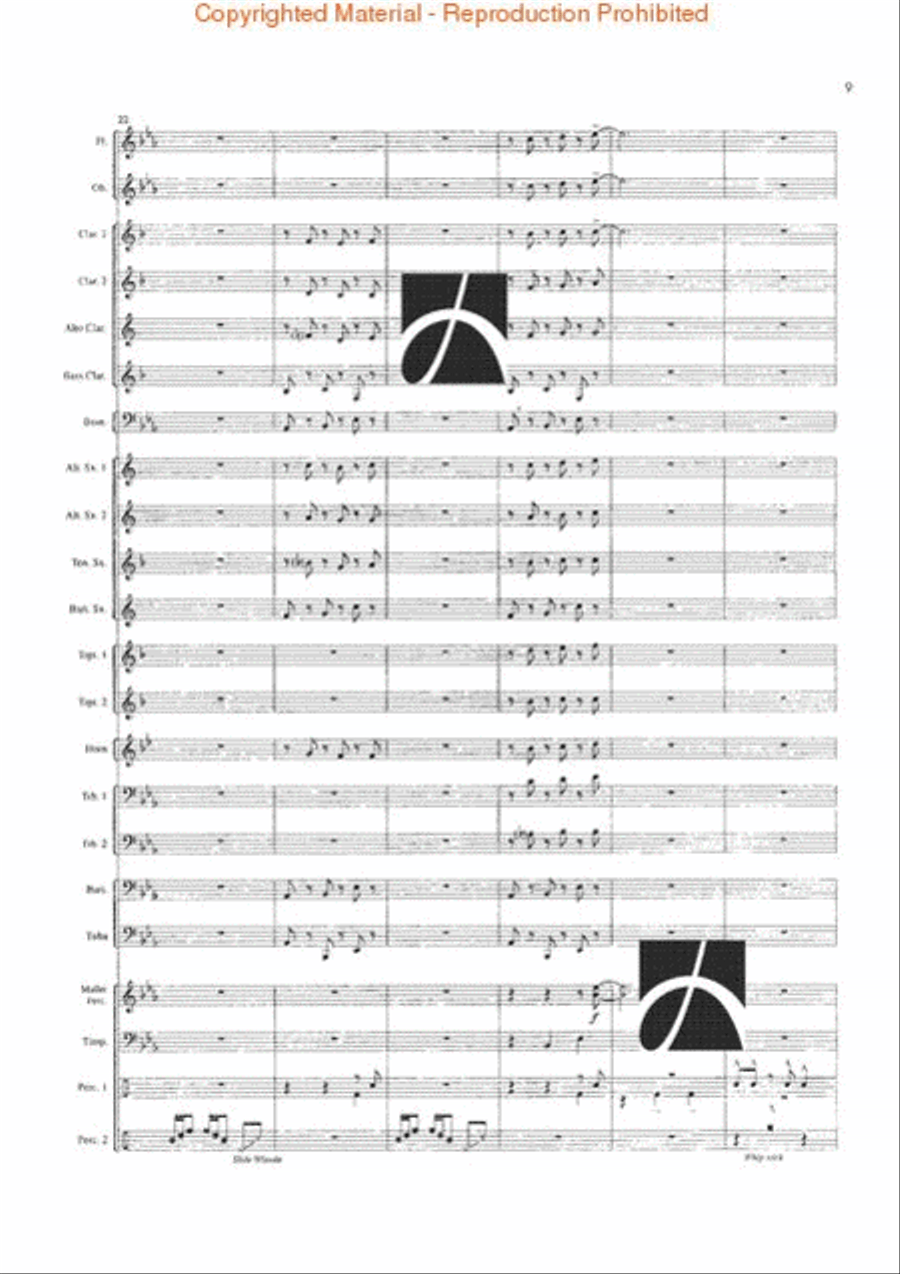 Blue Mountain Saga Blue Mountain Saga Concert Band scores gallery preview page 6