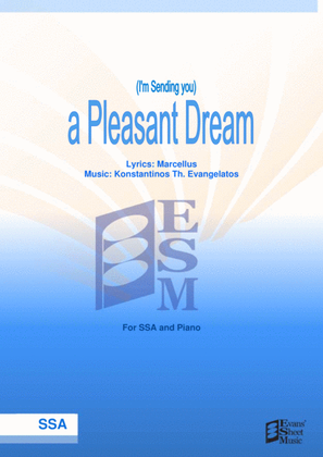 Book cover for A Pleasant Dream (SSA + Piano)