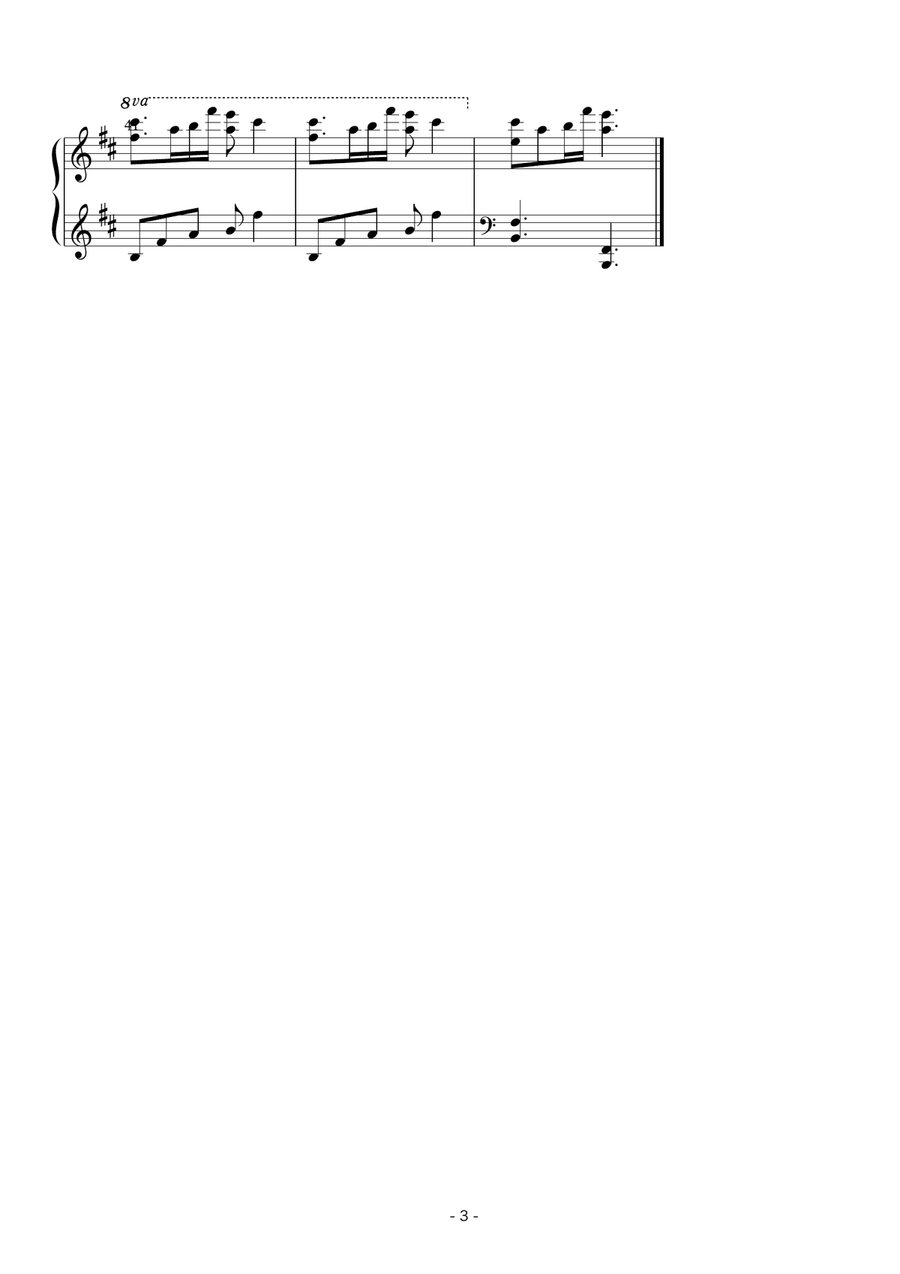 Relax Piano BGM Piano Solo scores gallery preview page 6