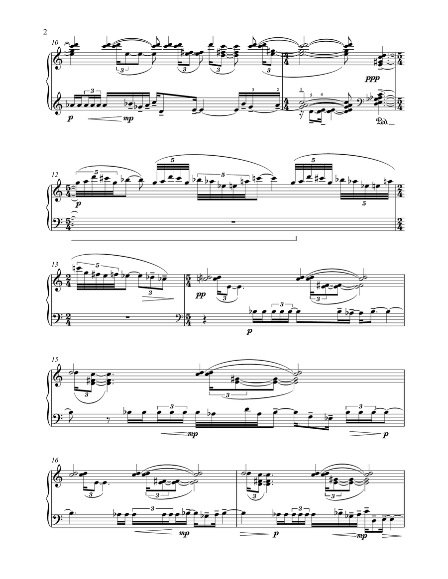 Snowfall In Winter (Study No 9 - Hommage a Debussy) Piano Method scores gallery preview page 2