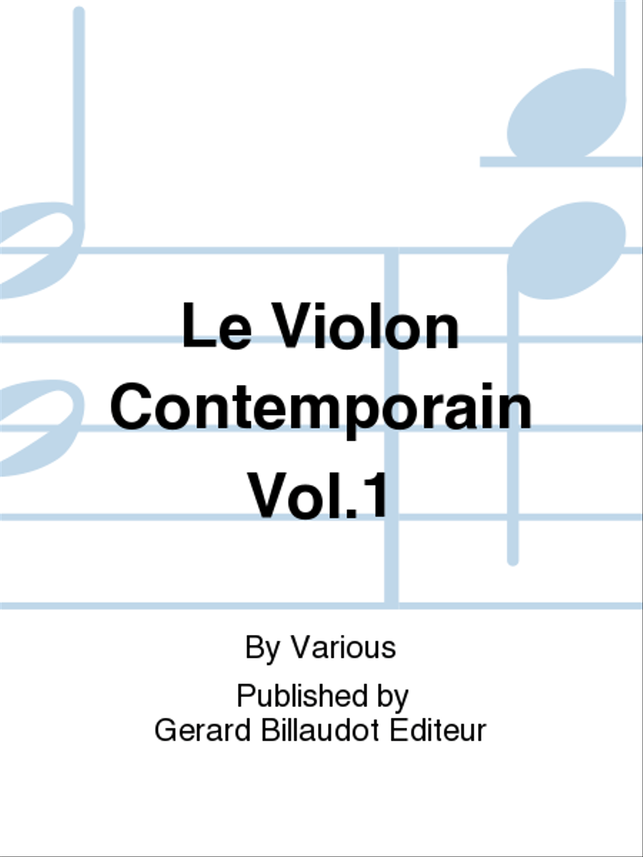 Le Violon Contemporain Vol. 1 Violin Solo scores gallery preview page 1