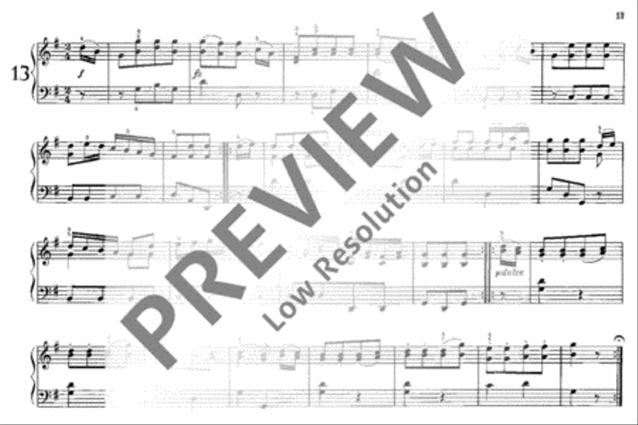 20 English Dances Piano Solo scores gallery preview page 16