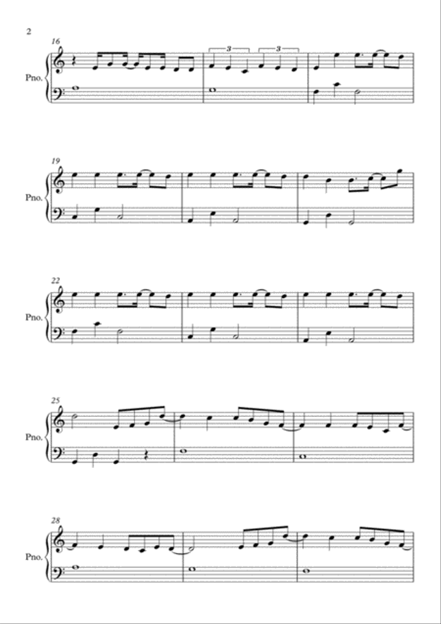 Payphone Easy Piano scores gallery preview page 2