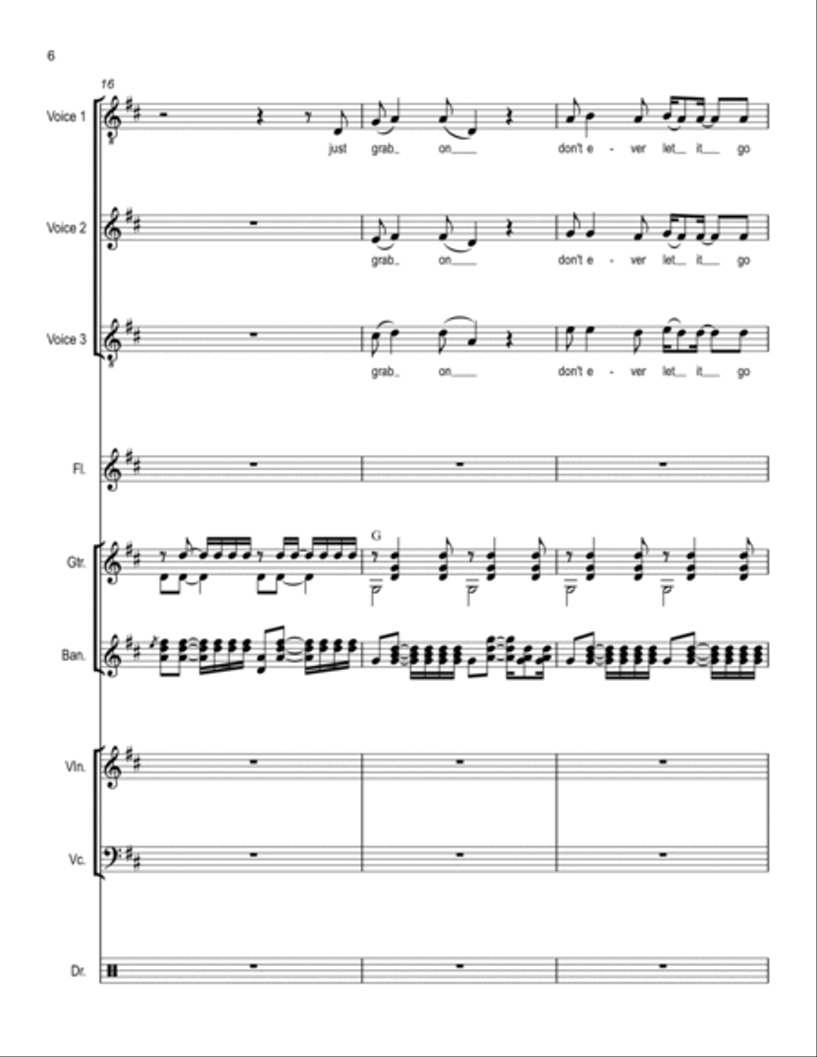 Back Against The Wall Large Ensemble scores gallery preview page 6