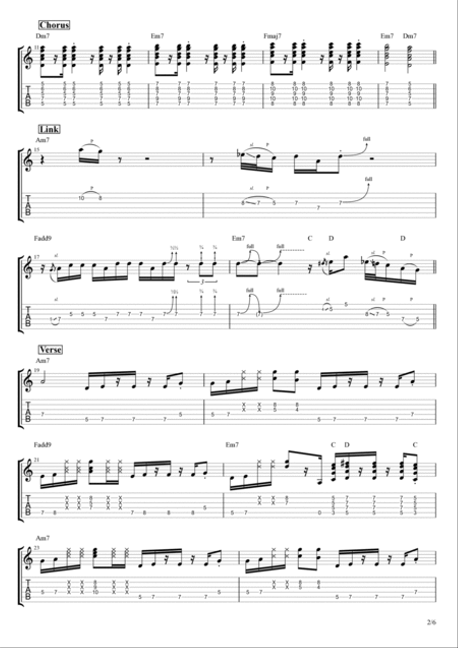 Night By Night Electric Guitar scores gallery preview page 2