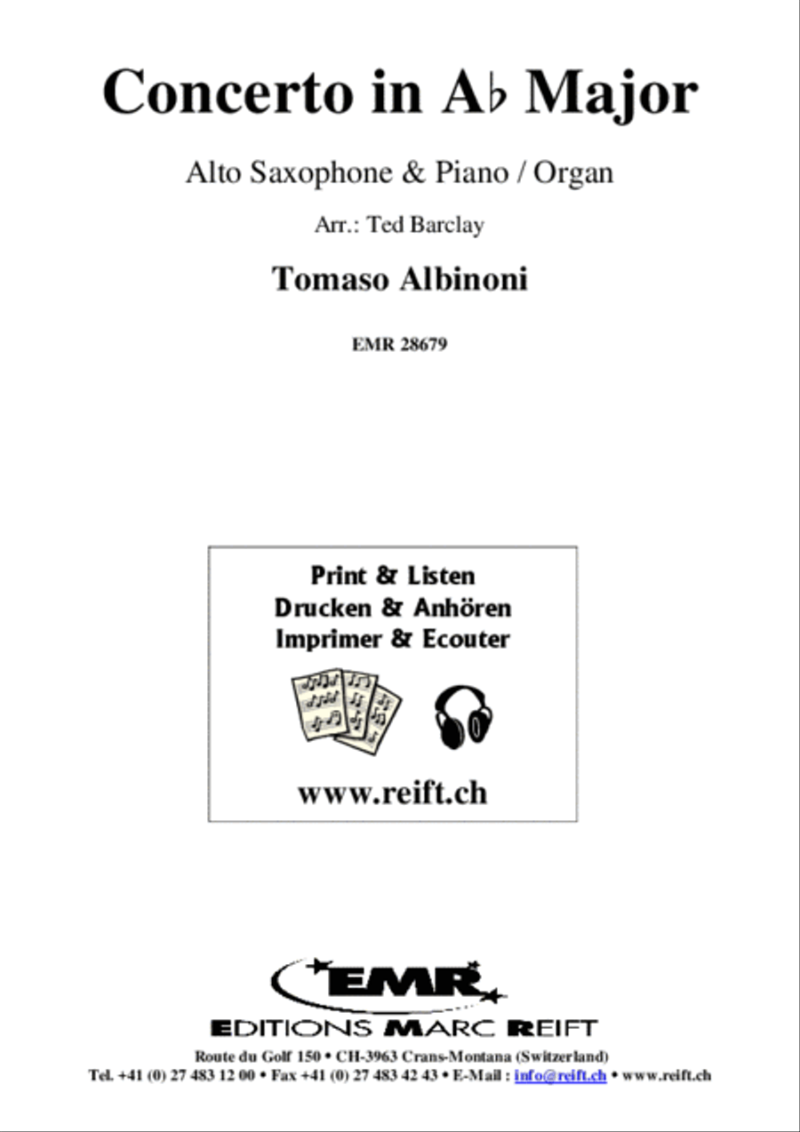 Concerto in Ab Major Alto Saxophone scores gallery preview page 2