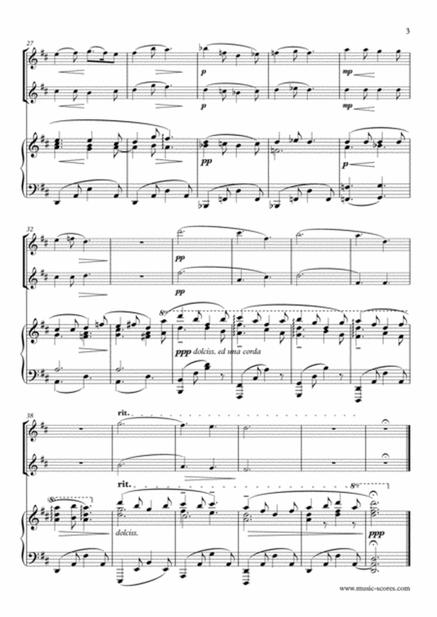 Mary's Lullaby, or Maria Wiegenlied - 2 Flutes and Piano image number null