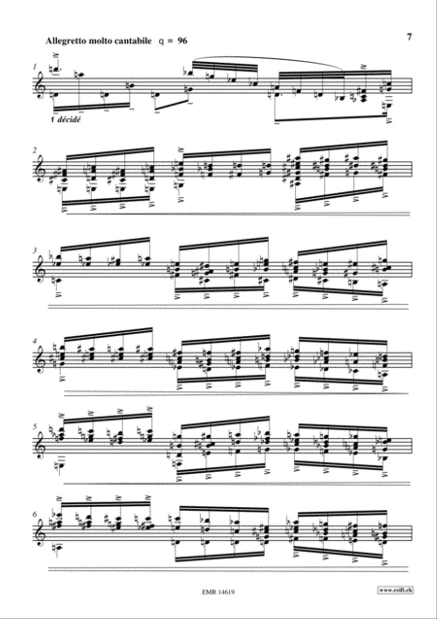 Etude en forme de Rondo Classical Guitar scores gallery preview page 7